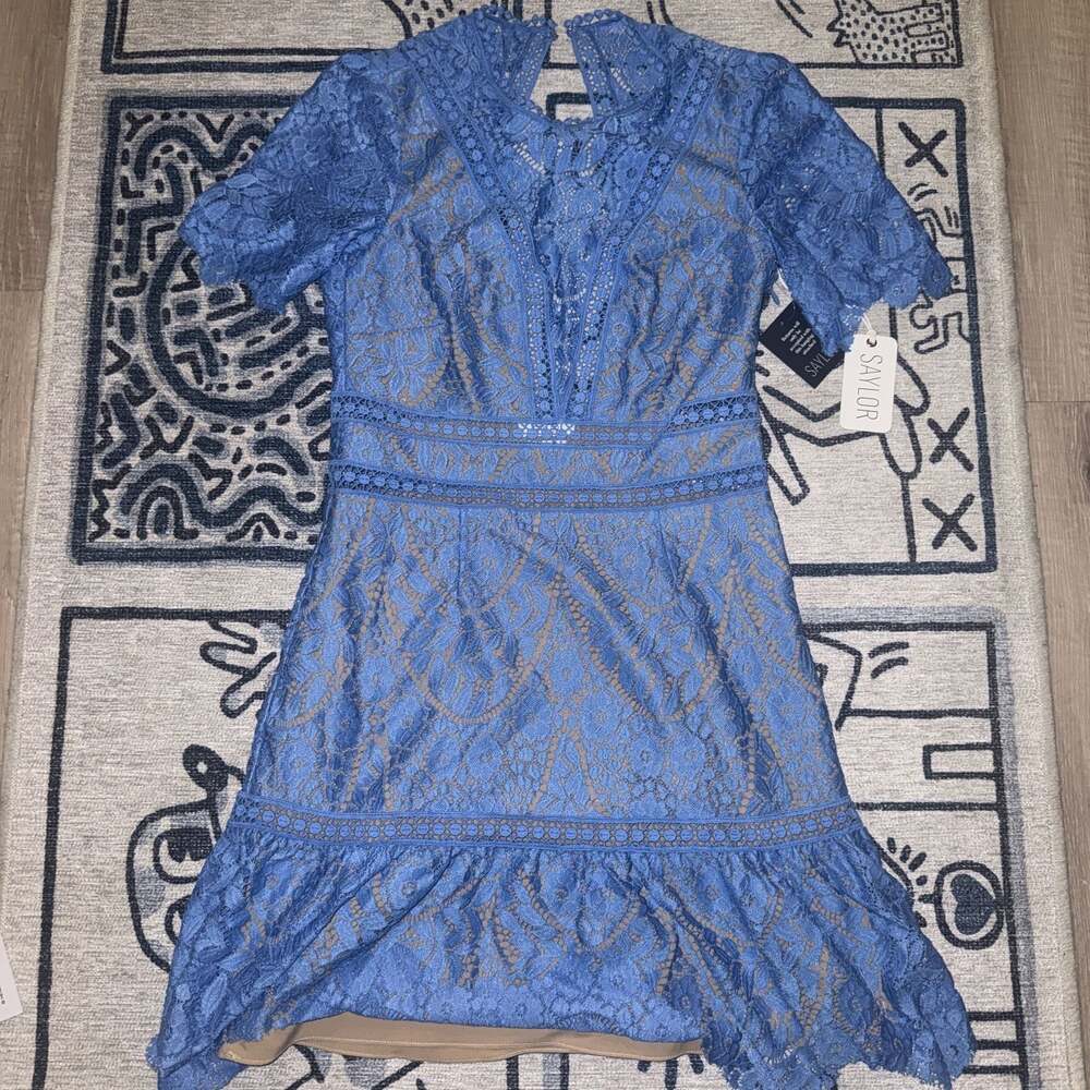 SAYLOR Darian Dress in Blue